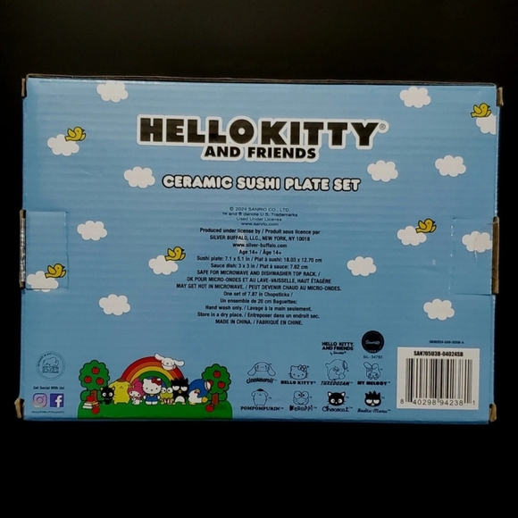 Hello Kitty Sushi Set Ceramic,‎ Hello Kitty and Friends, Sanrio Kawaii - Picture 2 of 8